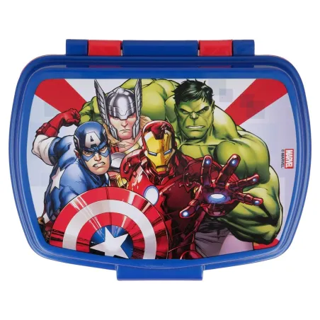 Võileivakarp The Avengers Infinity Sinine Plastmass Punane (17 x 5.6 x 13.3 cm)